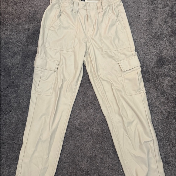Men's Beige Cargo Pants - Picture 1 of 3